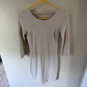 White sparkling tight dress